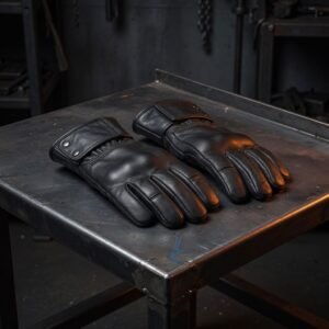 Demonstration riding gloves. Unbranded demonstration photograph.
